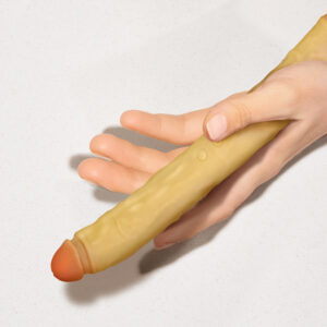 OVIYA Dual-Ended Realistic Dildo Vibrator for Solo or Couples Play DLV01 - Image 4